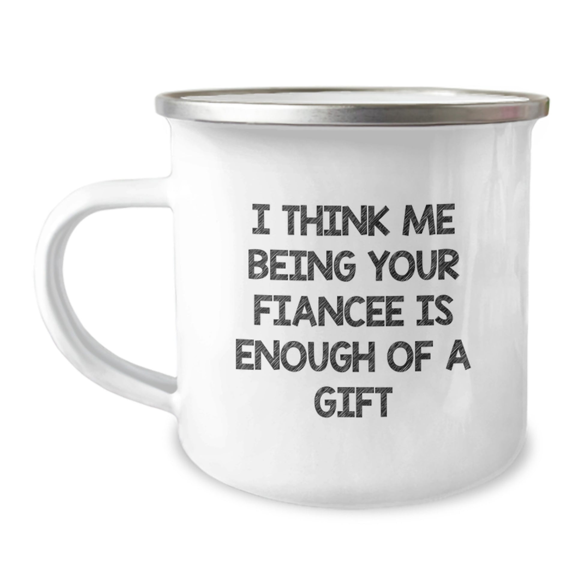 Fiancee Adventurous Camping Mug Novelty Birthday Gift for Friends - Image 1