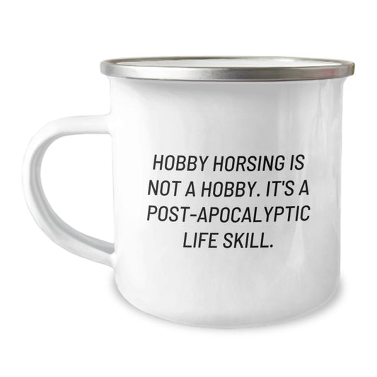 Hobby Horsing Gifts for Men, Funny Camping Mug for Graduation Unique - Gifts from Friends - Image 1