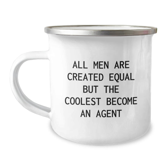 Funny Agent Gifts, Camping Mug for Agent, Graduation Unique Gifts from Men to Agent - Image 1