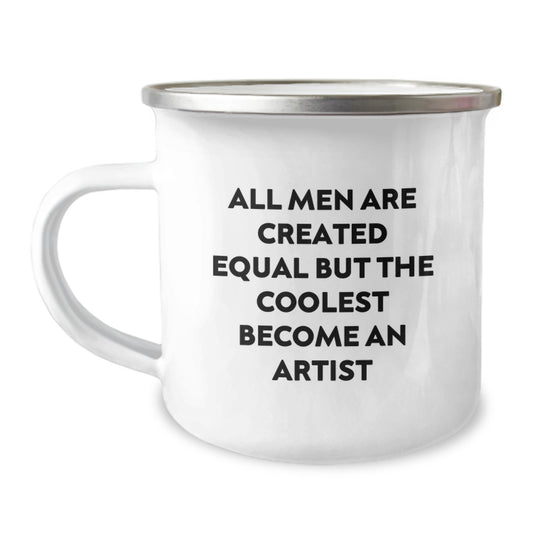 Artist Keepsake Camping Mug for Him Surprise Graduation Unique Gift - Image 1