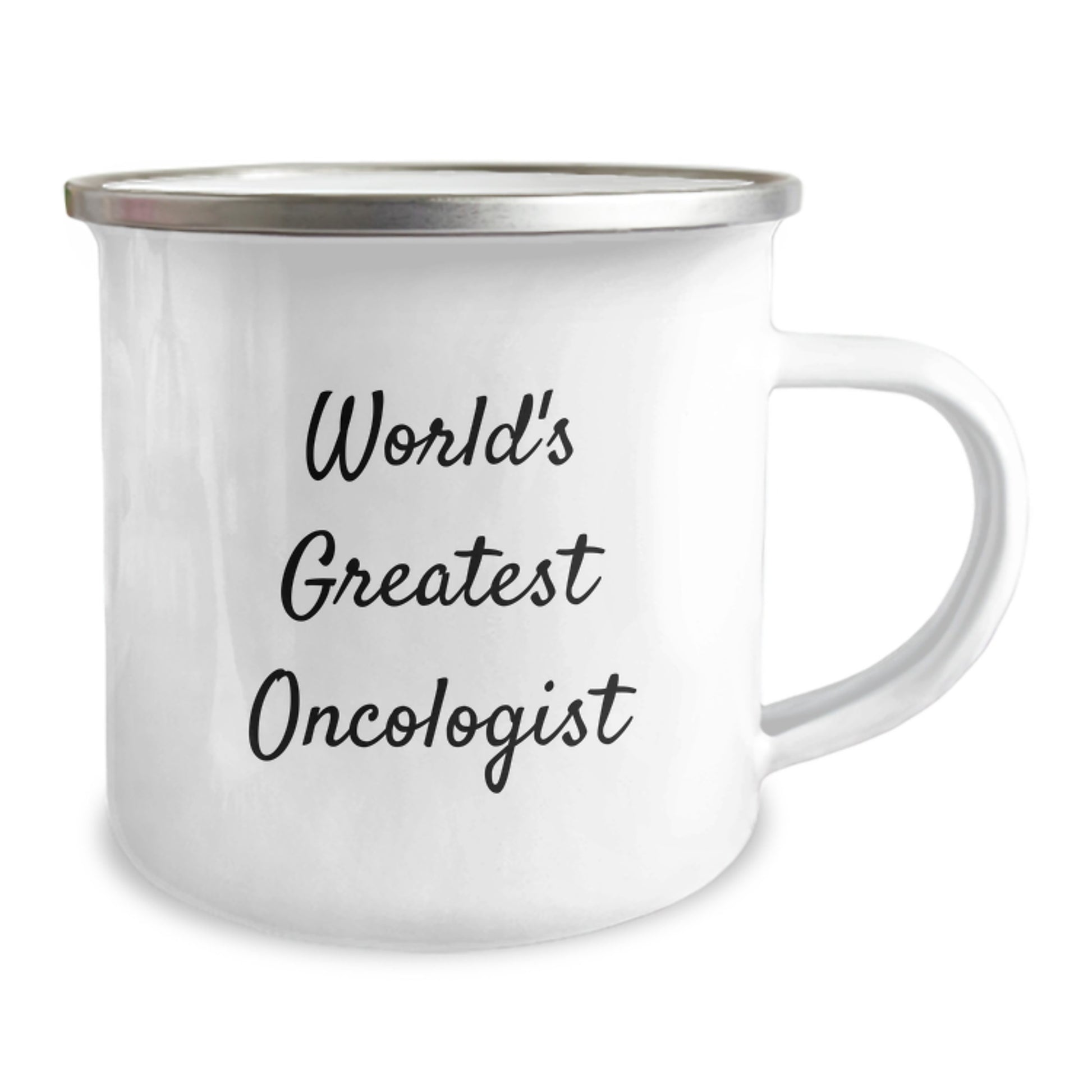 Funny 'World's Greatest Oncologist' Quote Camping Mug Gifts from Friends to Family on Christmas - Image 2