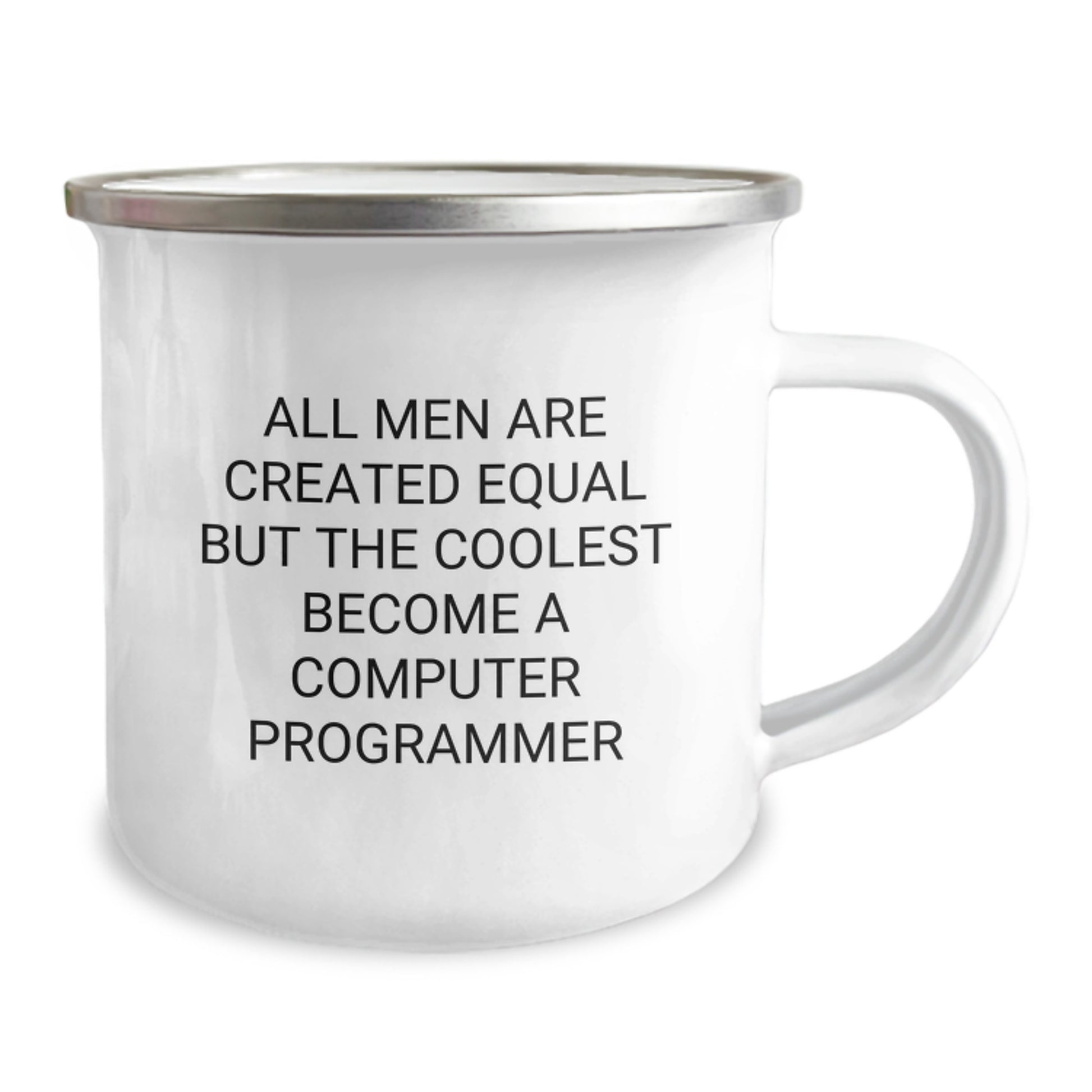 Funny Computer Programmer Gifts from Men - 'All Men Are Created Equal But The Coolest Become A Computer Programmer' Christmas Unique Gifts for Him - Image 2