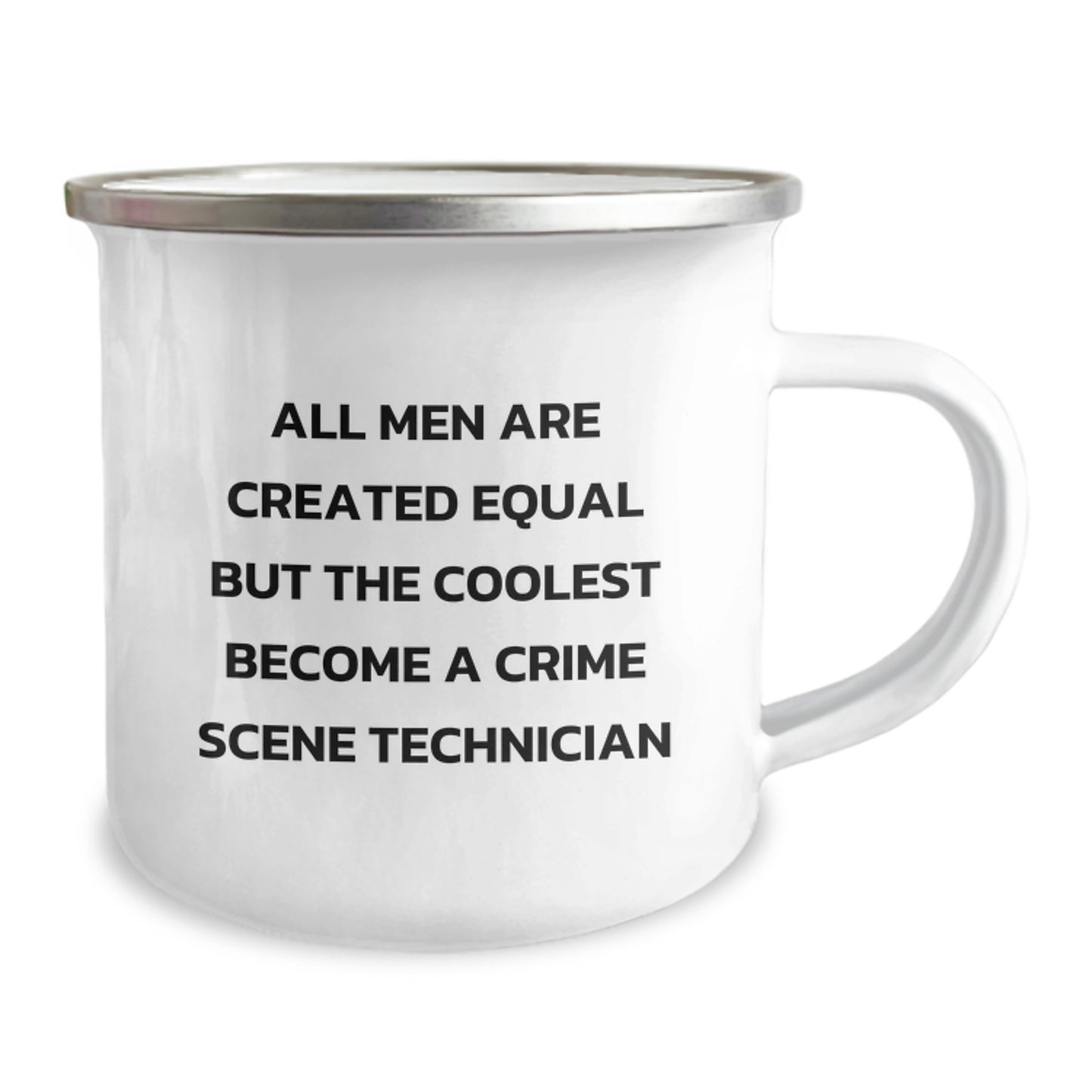 Crime Scene Technician Gifts for Him, Funny Camping Mug, All Men Are Created Equal But The Coolest Become A Crime Scene Technician, Perfect Christmas Unique Gifts from Friends and Family - Image 2