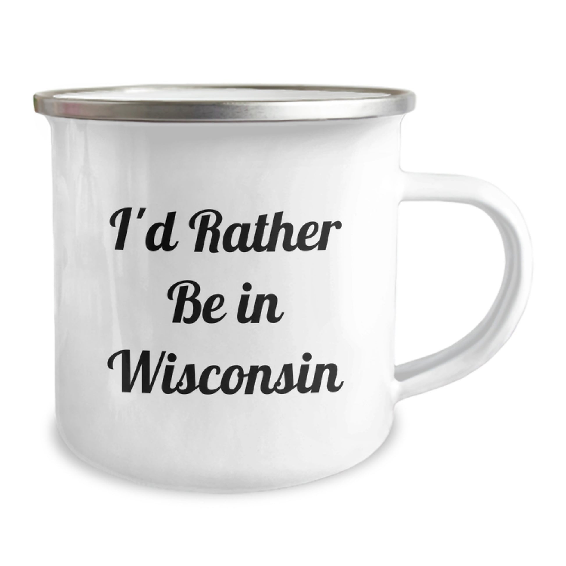 Wisconsin Camping Mug, Funny Quote I'd Rather Be In Wisconsin, Gifts from Friends to Family for Graduation - Image 2