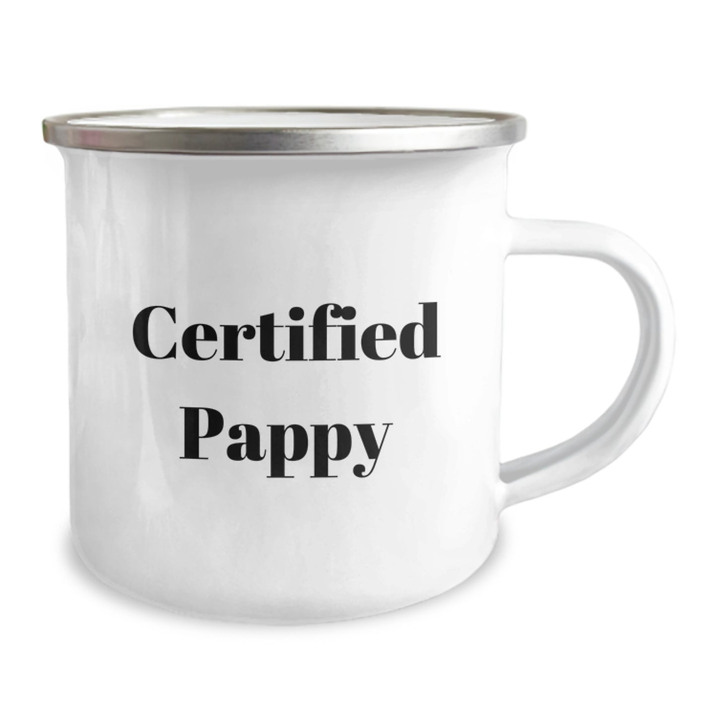 Funny Pappy Gifts for Men - Camping Mug with Certified Pappy Quote, Perfect Graduation Gifts from Family, Friends, or Coworkers - Image 2