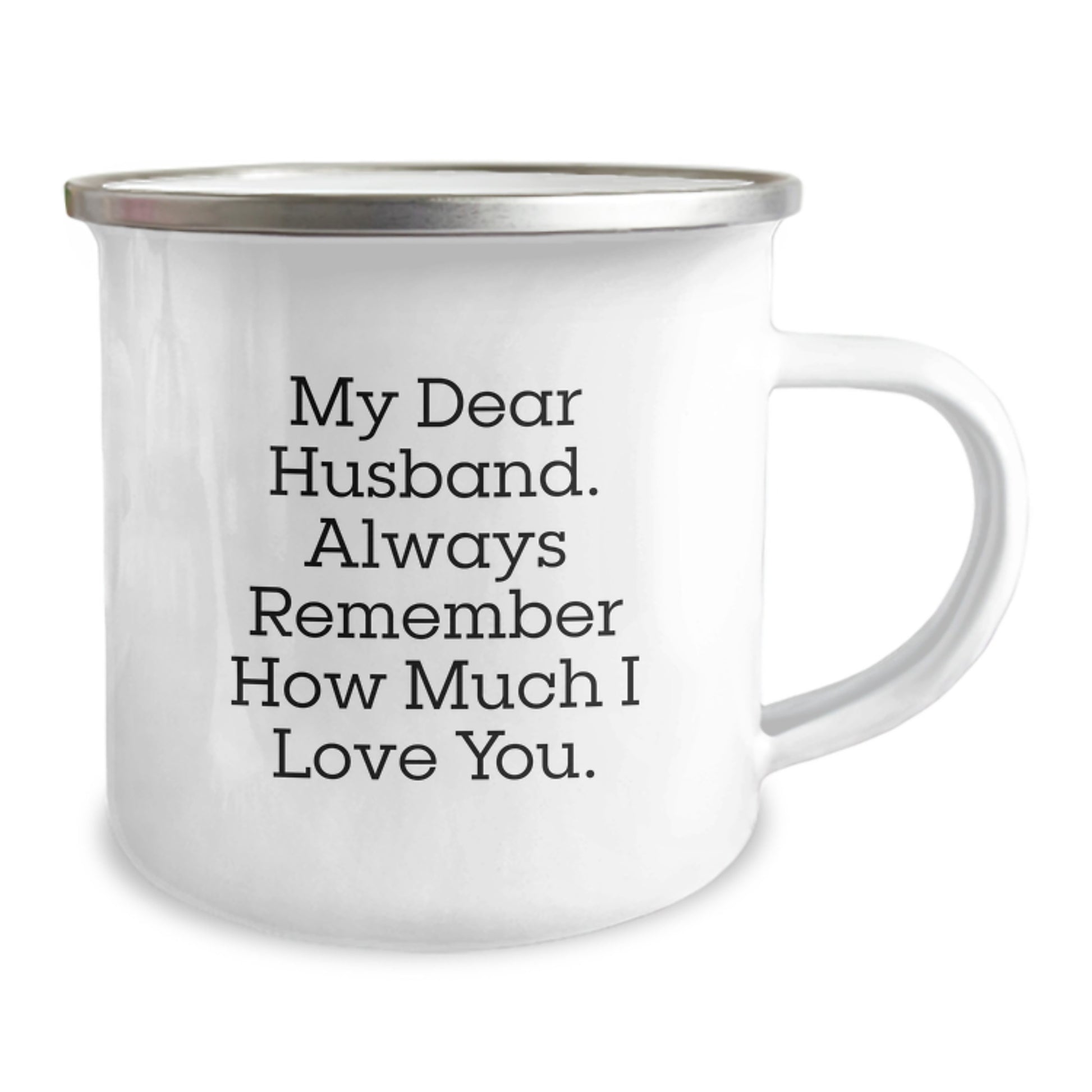 Funny Husband Christmas Unique Gifts from Wife - Camping Mug, 'My Dear Husband...' - Image 2