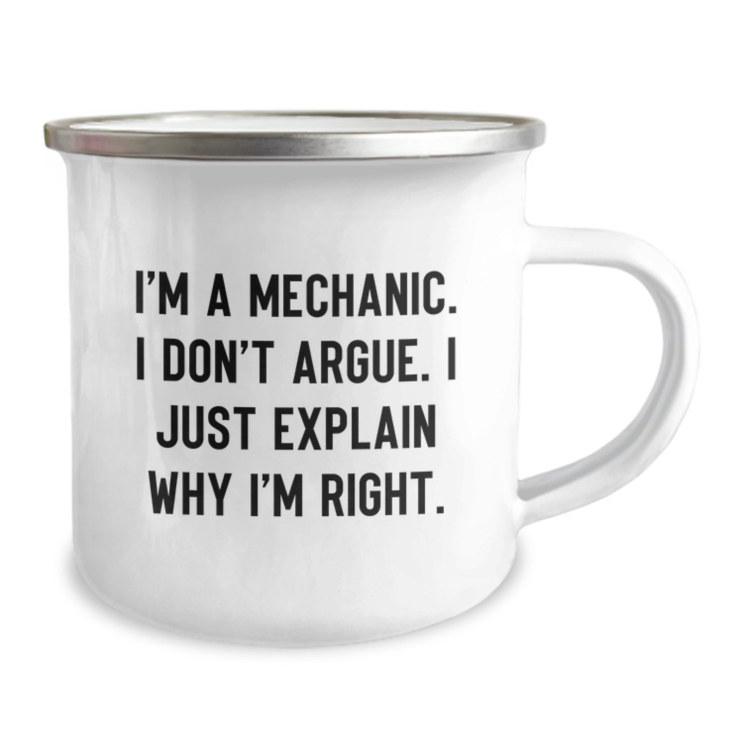 Funny Mechanic Quote Camping Mug Gifts for Mechanic Men on Mother's Day from Family - Image 2
