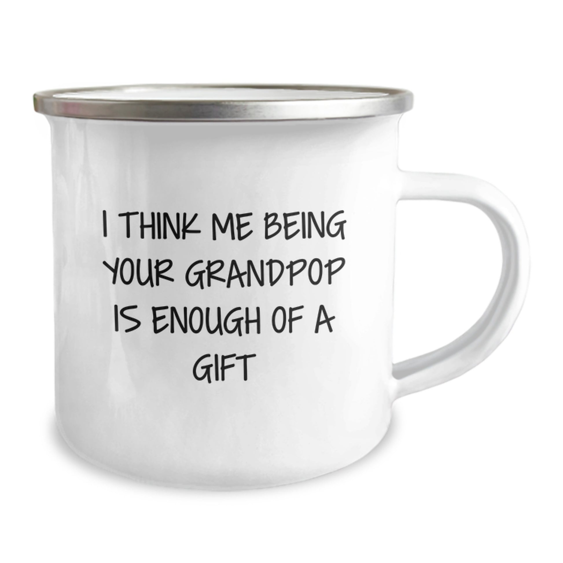 Grandpop Keepsake Camping Mug for Him Birthday Gift with Enamel Finish - Image 2