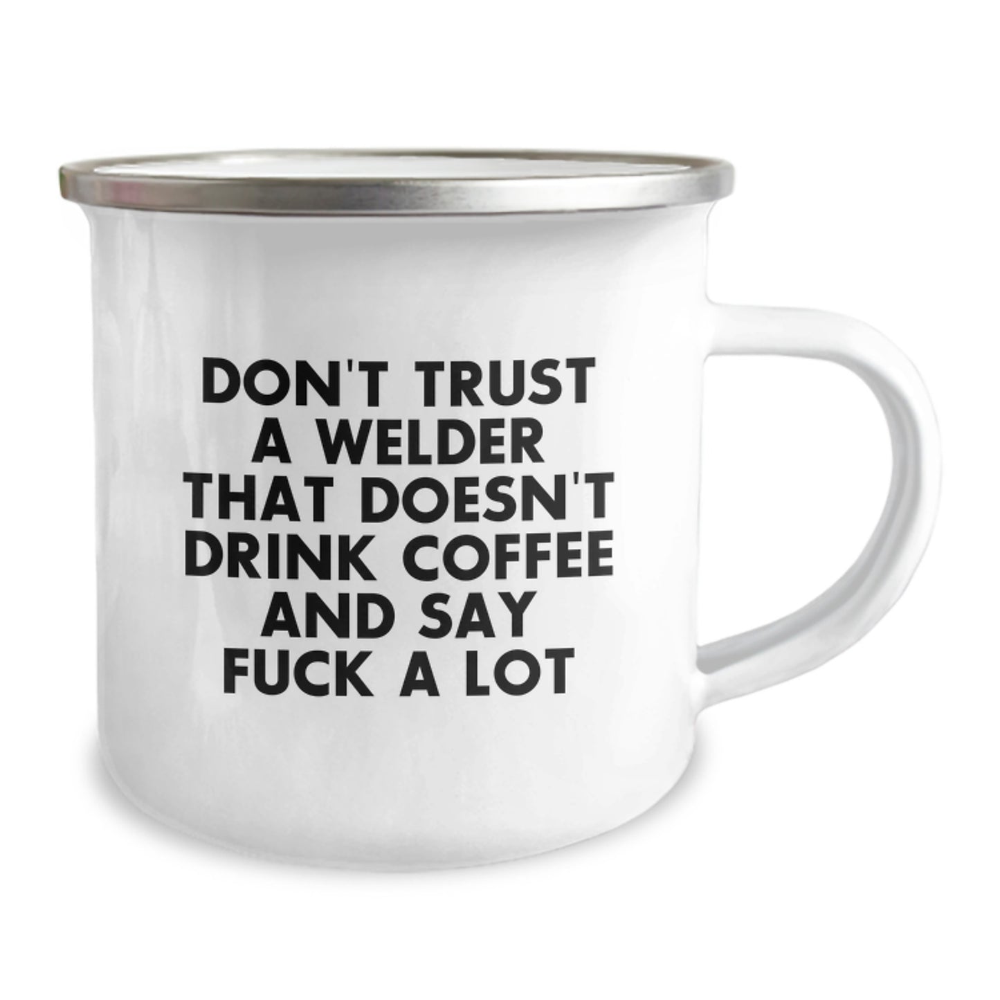Funny Gifts for Welder Men, Funny Graduation Unique Gifts from Friends to Men who Say F--k a Lot, Welder Camping Mug for Coffee Lovers - 12 oz Stainless Steel - Image 2
