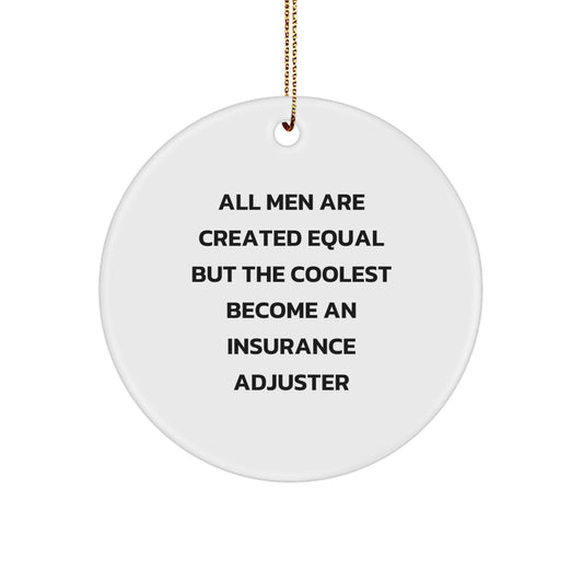 Insurance Adjuster Keepsake Christmas Ornament for Him Gift - Image 1