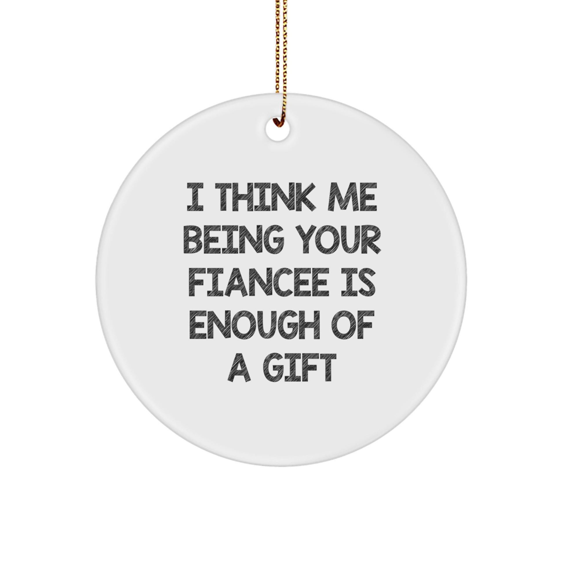 Fiancee Treasure Christmas Ornament Gift for Family - Image 1
