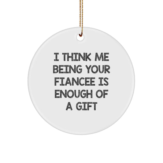 Fiancee Treasure Christmas Ornament Gift for Family - Image 1