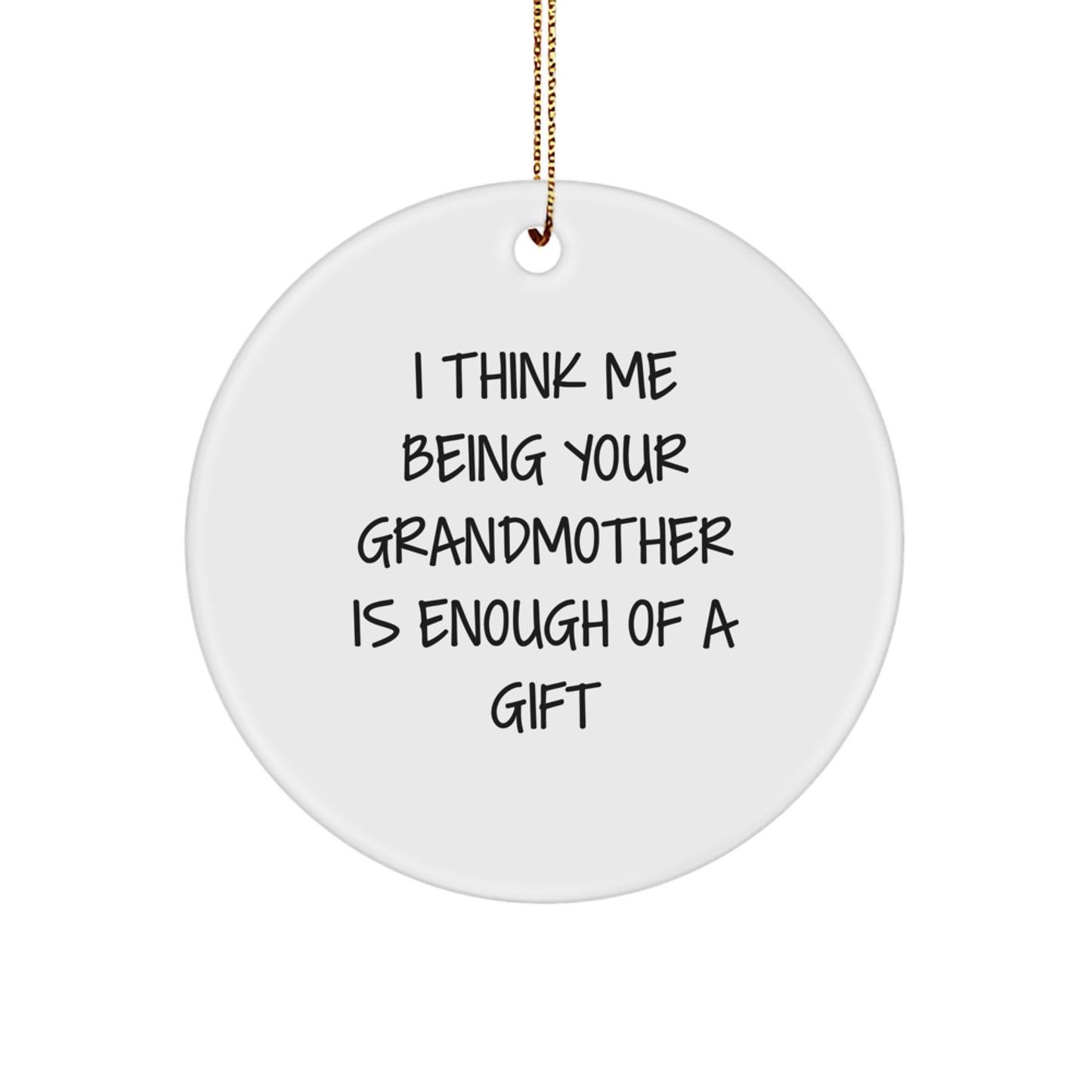 Christmas Gift for Mom Grandmother Circle Ornament Surprise - Image 1