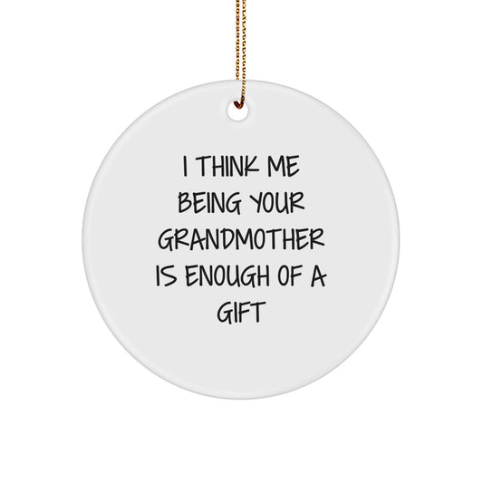 Christmas Gift for Mom Grandmother Circle Ornament Surprise - Image 1
