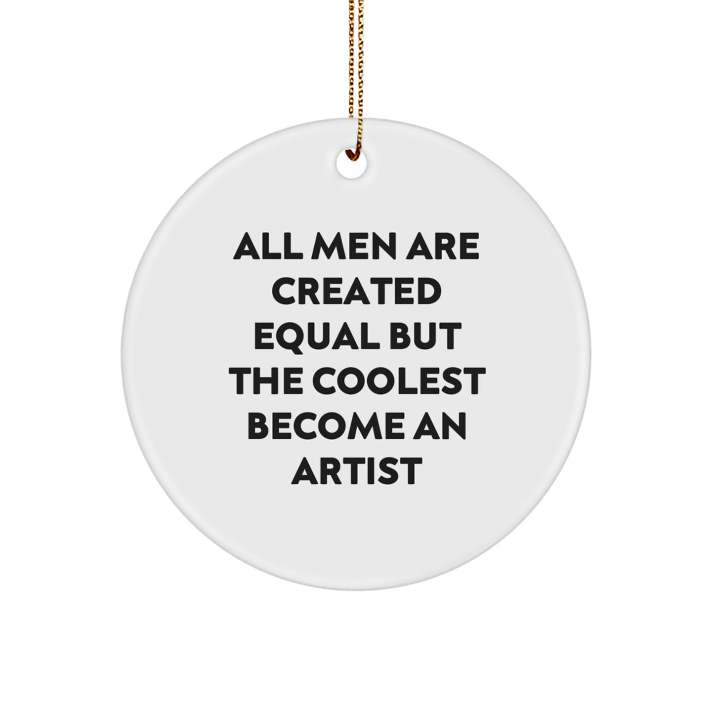 Artist Keepsake Christmas Ornament for Him Gift Surprise Holiday - Image 1