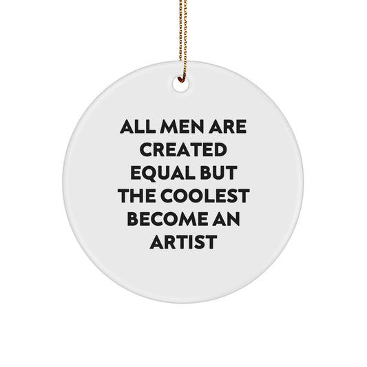 Artist Keepsake Christmas Ornament for Him Gift Surprise Holiday - Image 1