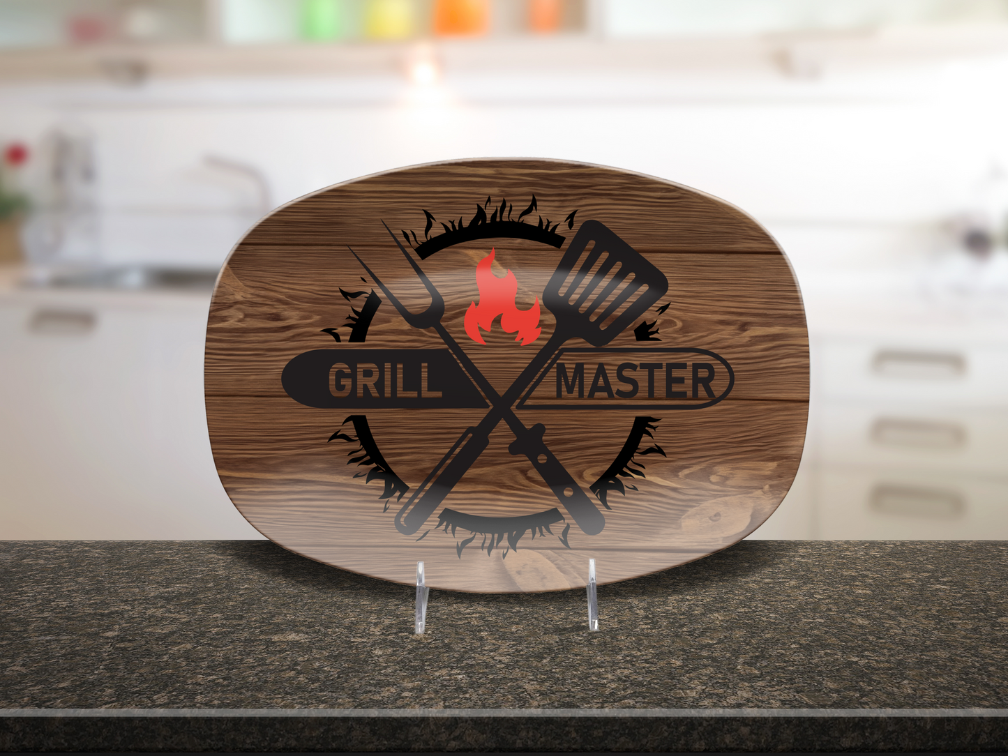 Grill Master Platter for Dad for the Barbecuing God in your Life