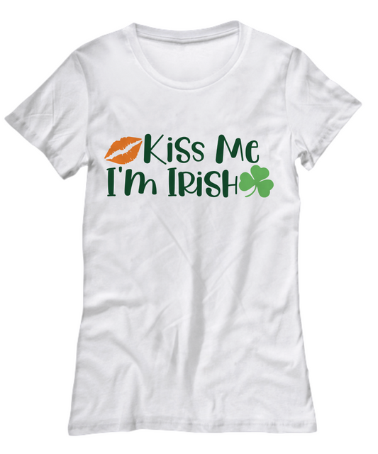 Kiss Me I'm Irish T-Shirt - White