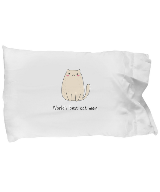 World's Best Cat Mom Pillowcases