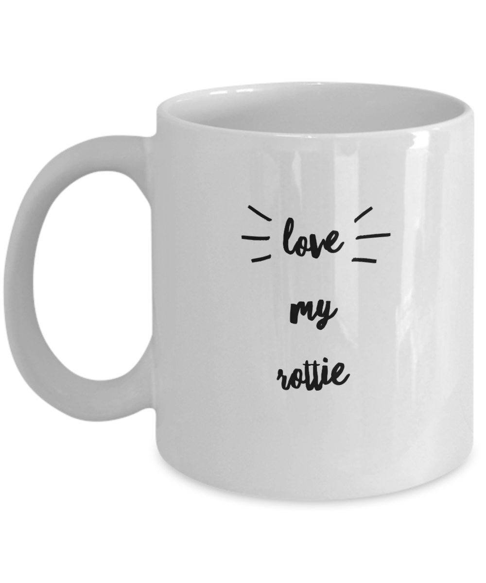 I Love My Rottweiler Mug