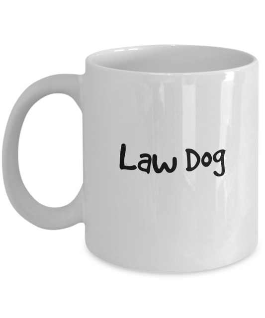 Law Dog Coffee Mug for Lawyers