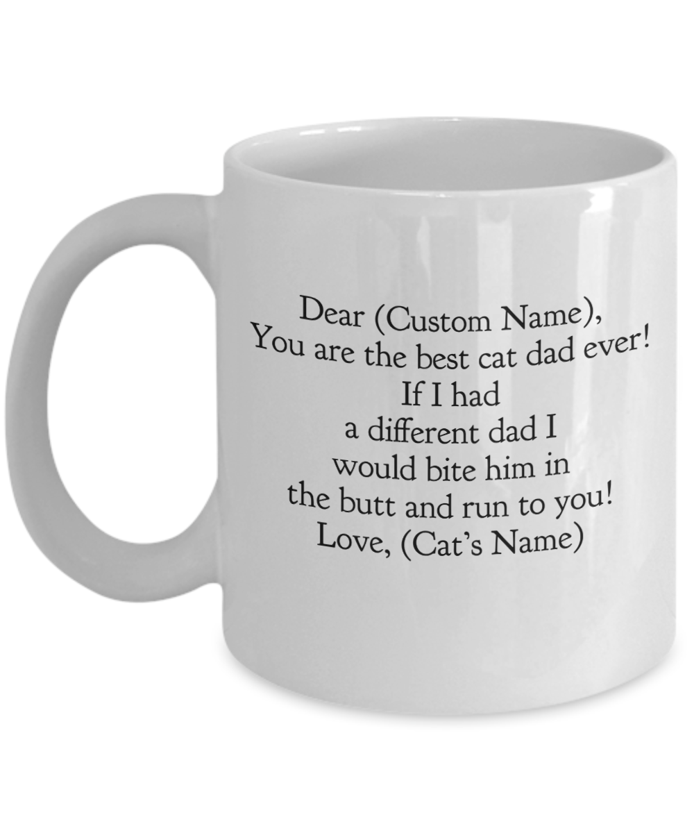 Custom Cat Dad Mug