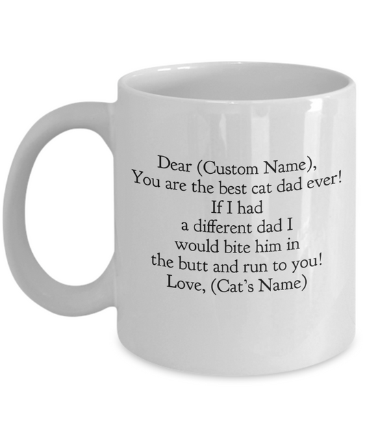 Custom Cat Dad Mug