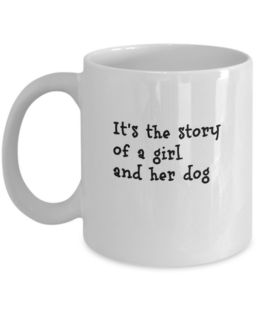 Girl Story Dog Mug
