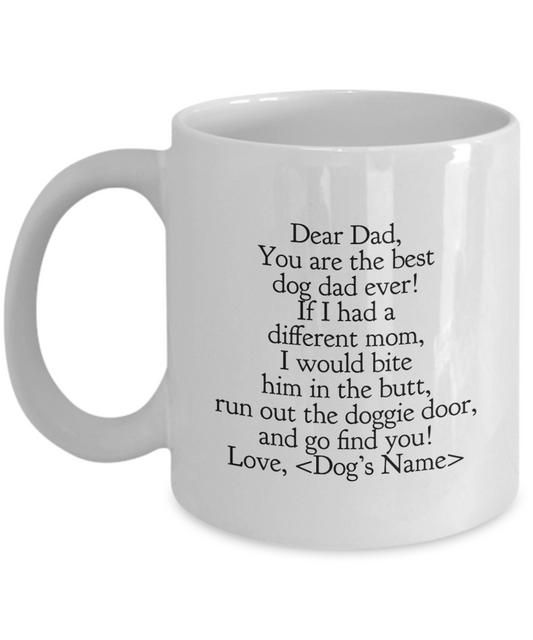 Custom Dad Dog Mug