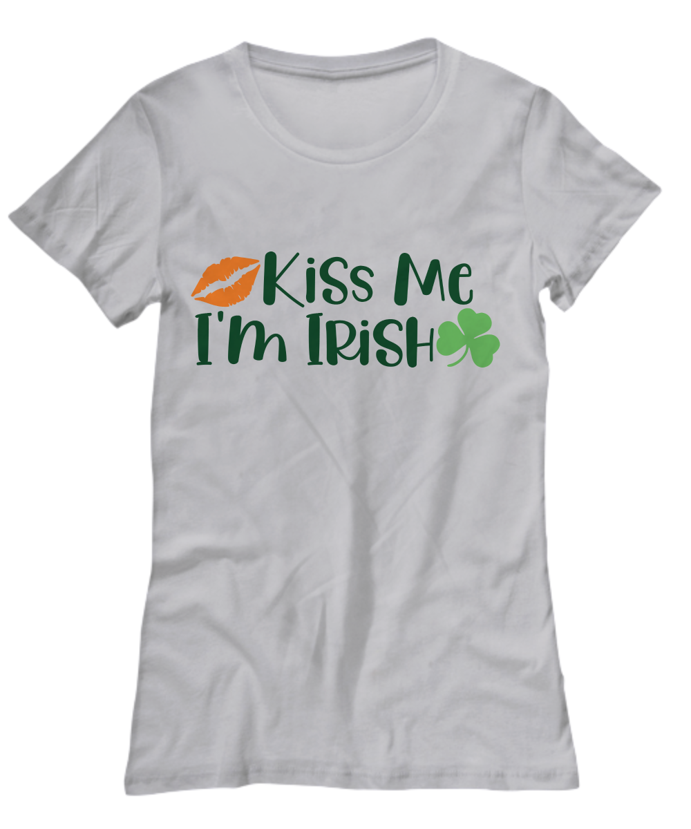 Kiss Me I'm Irish T-Shirt - Athletic Heather
