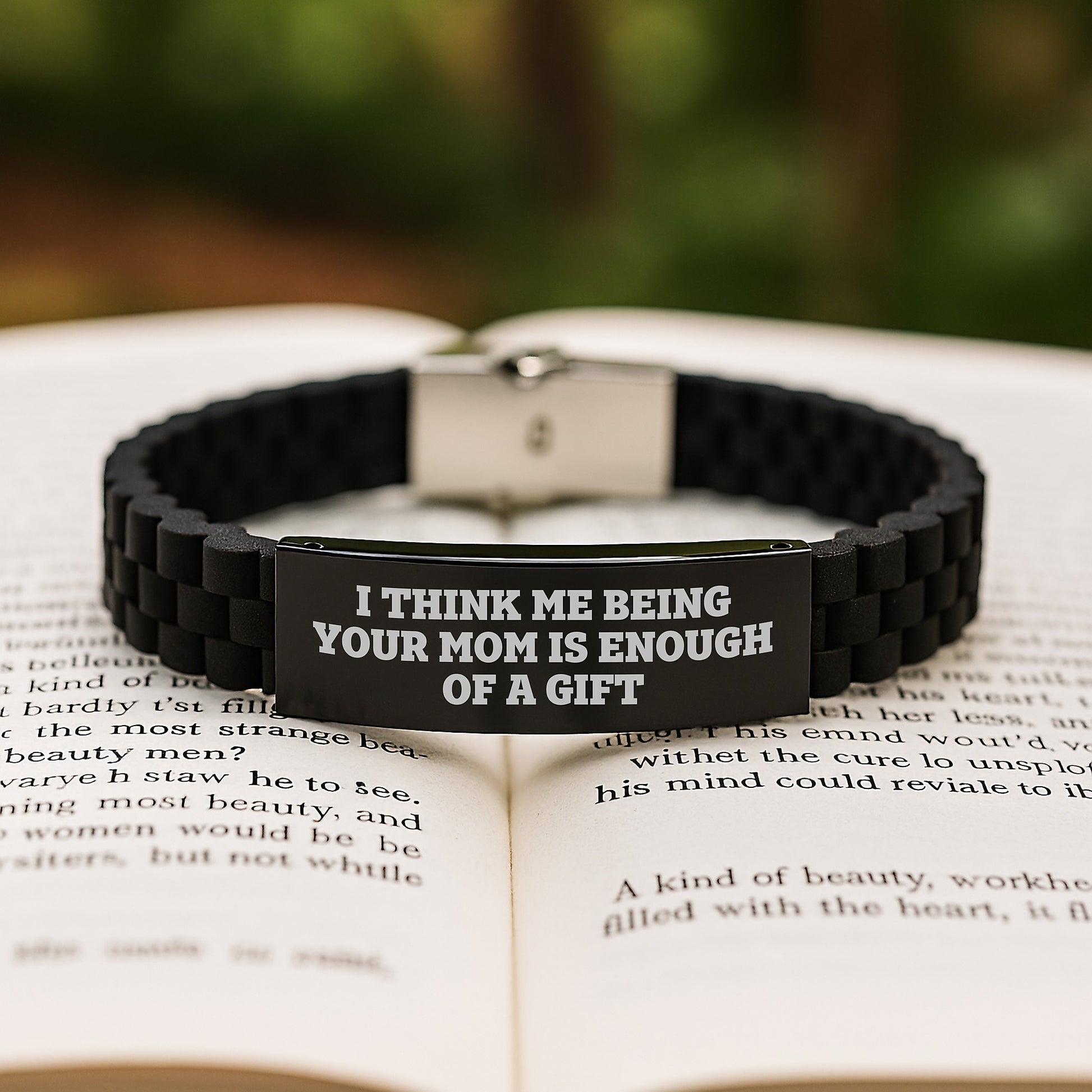 Mom Keepsake Glidelock Bracelet for Her Birthday Gift With Quote Elegant - Image 2