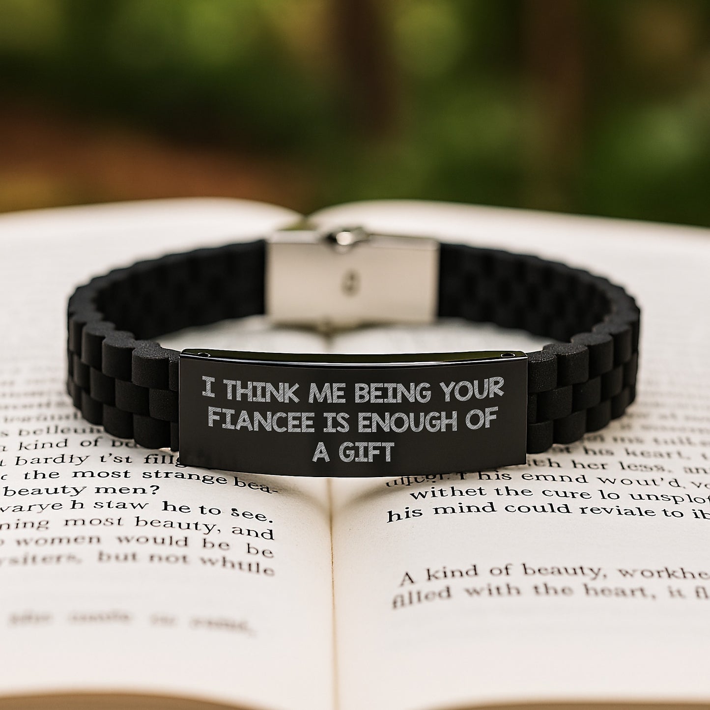 Playful Novelty Fiancee Glidelock Bracelet for Friends Birthday Gift - Image 2