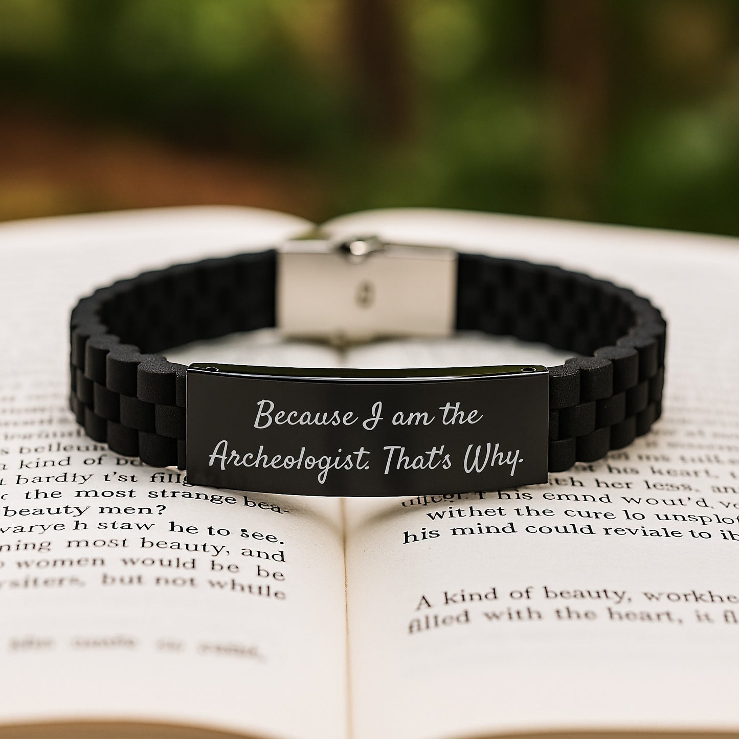 Archeologist Gifts, Because I Am The Archeologist. That's Why. - Glide lock Clasp Birthday Unique Gift for Men or Women from Friends or Family - Image 2