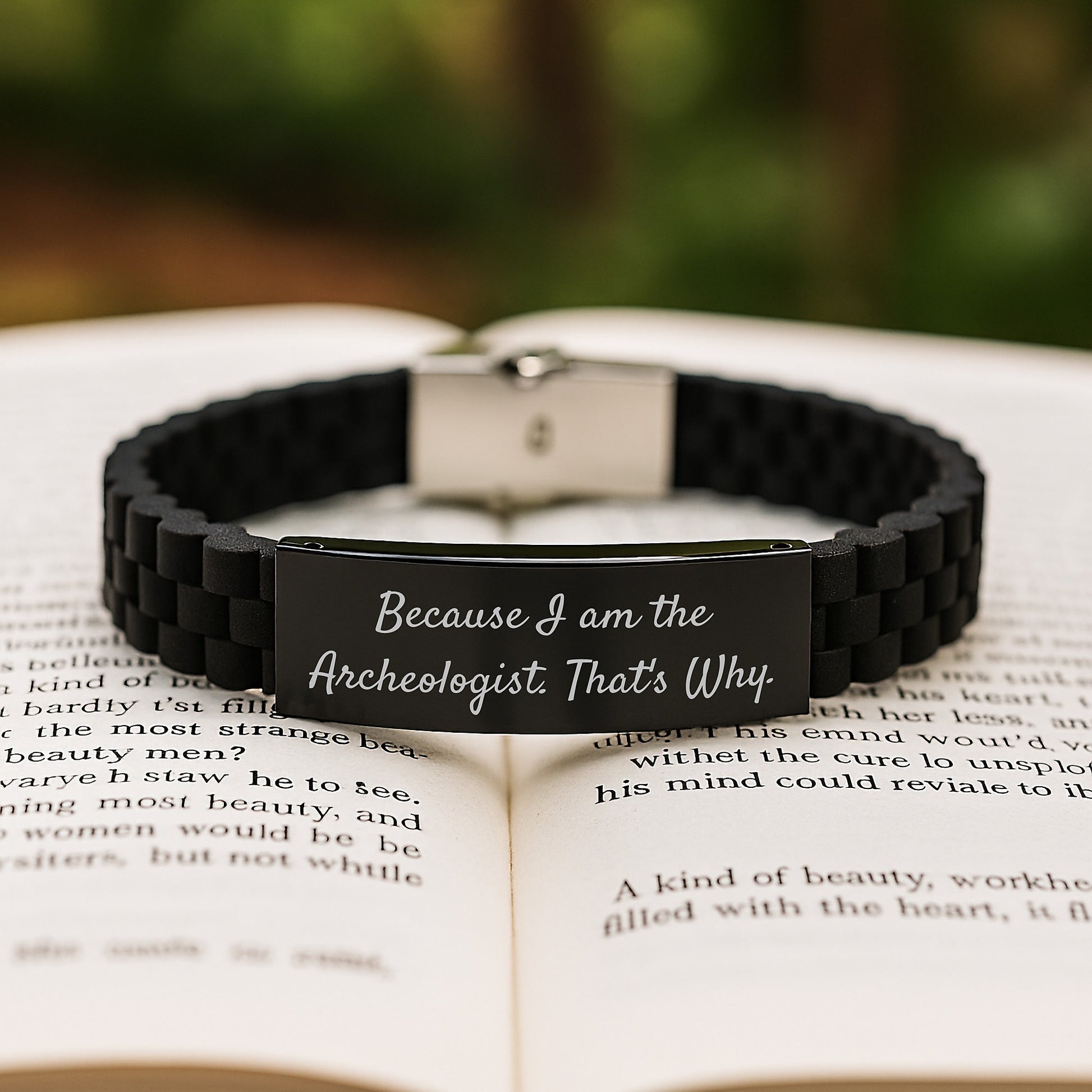 Archeologist Gifts, Because I Am The Archeologist. That's Why. - Glide lock Clasp Birthday Unique Gift for Men or Women from Friends or Family - Image 2