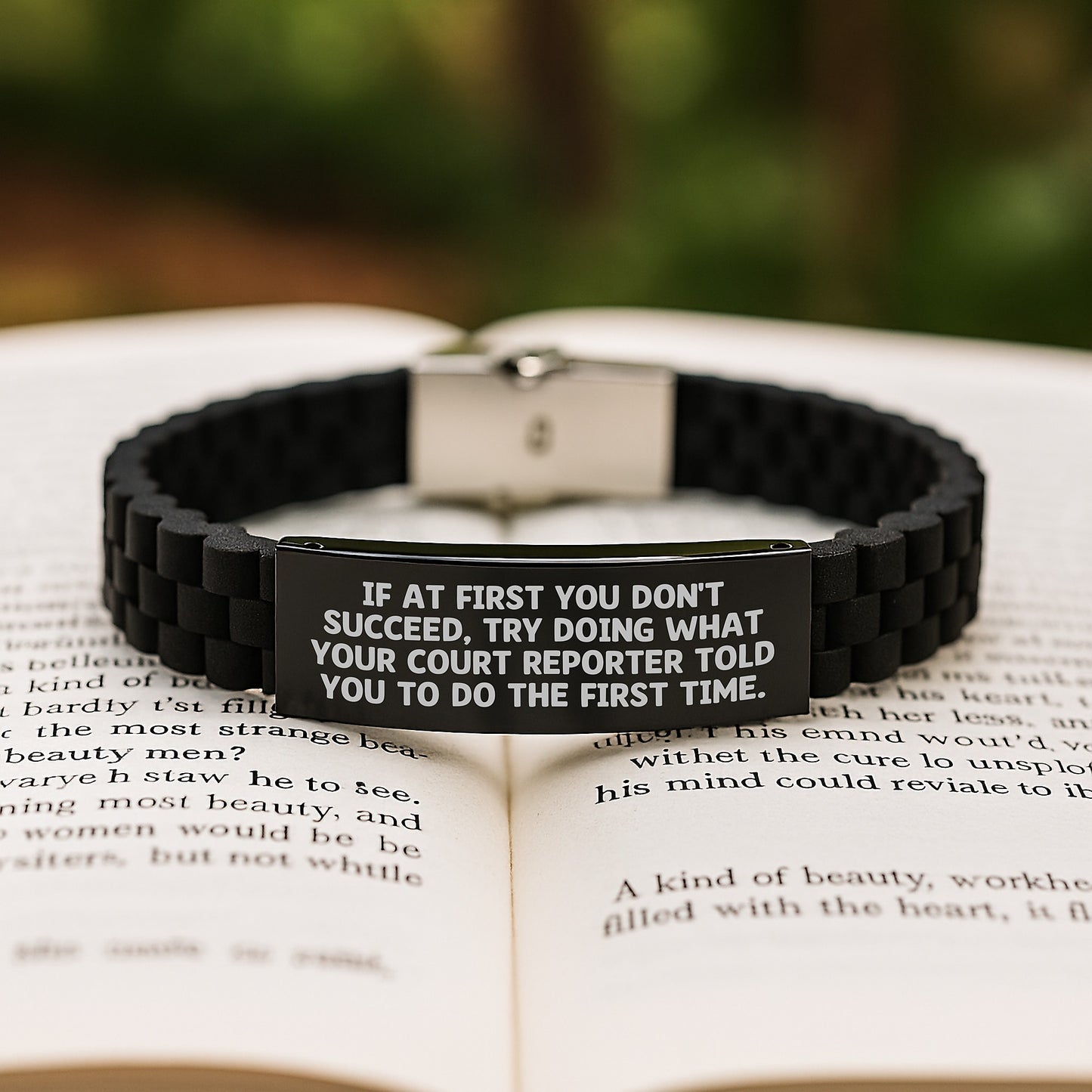 Funny Court Reporter Gifts from Friends - If At First You Don't Succeed, Try Doing What Your Court Reporter Told You To Do The First Time. Birthday Unique Gifts for Court Reporters - Image 2