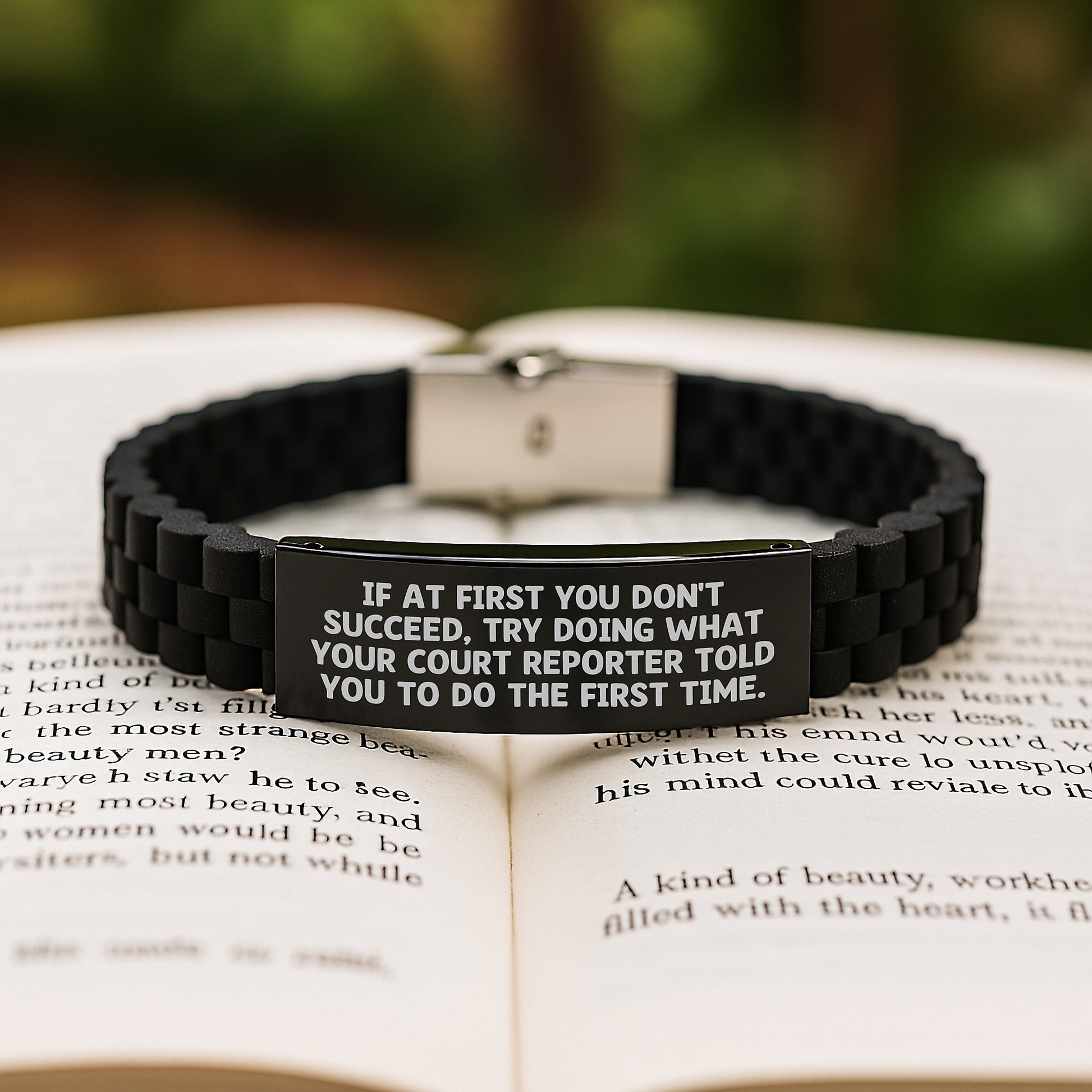 Funny Court Reporter Gifts from Friends - If At First You Don't Succeed, Try Doing What Your Court Reporter Told You To Do The First Time. Birthday Unique Gifts for Court Reporters - Image 2