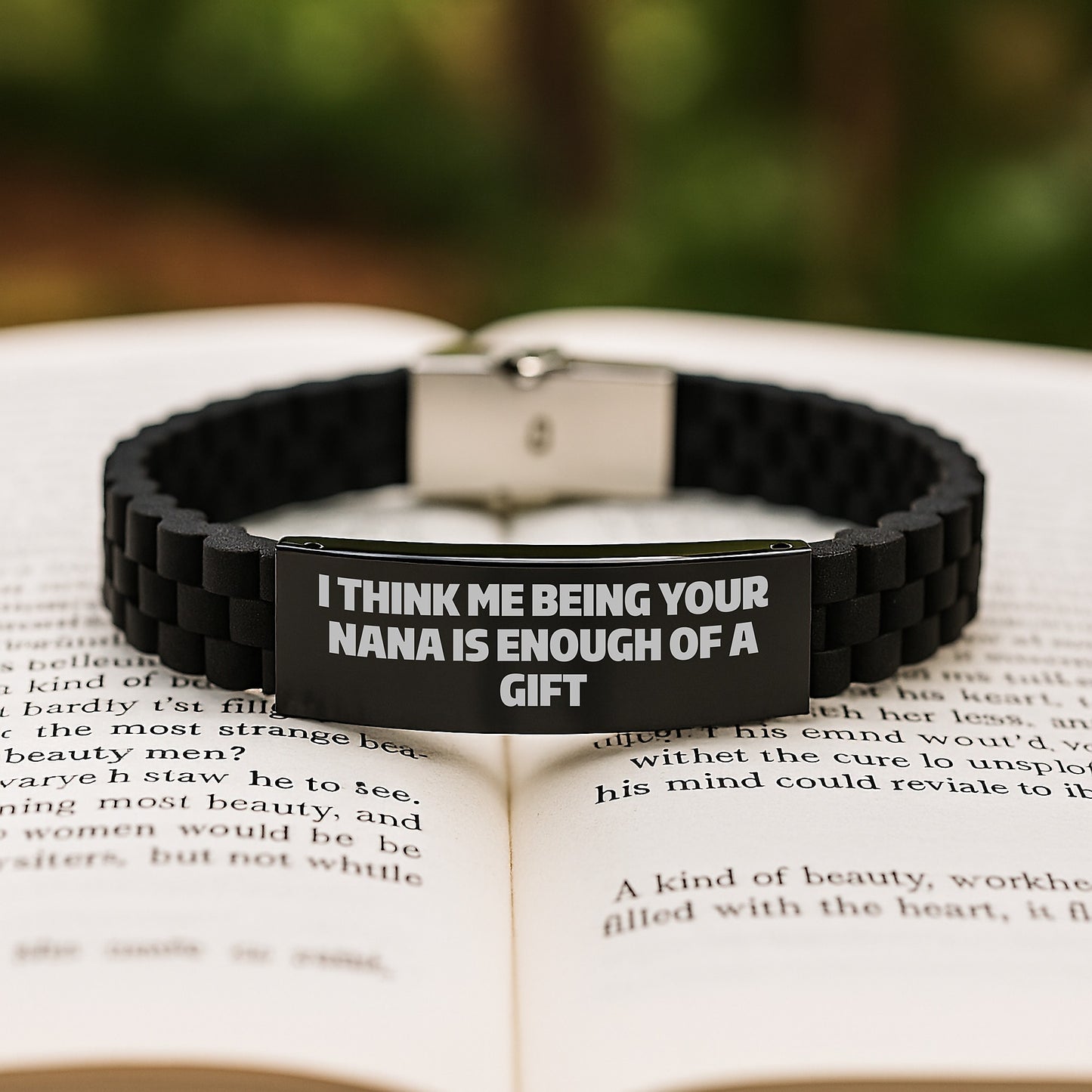 Funny Nana Gifts for Graduation - Glide lock Clasp Bracelet with Love Quote - Gifts from Family for Nana - Image 2