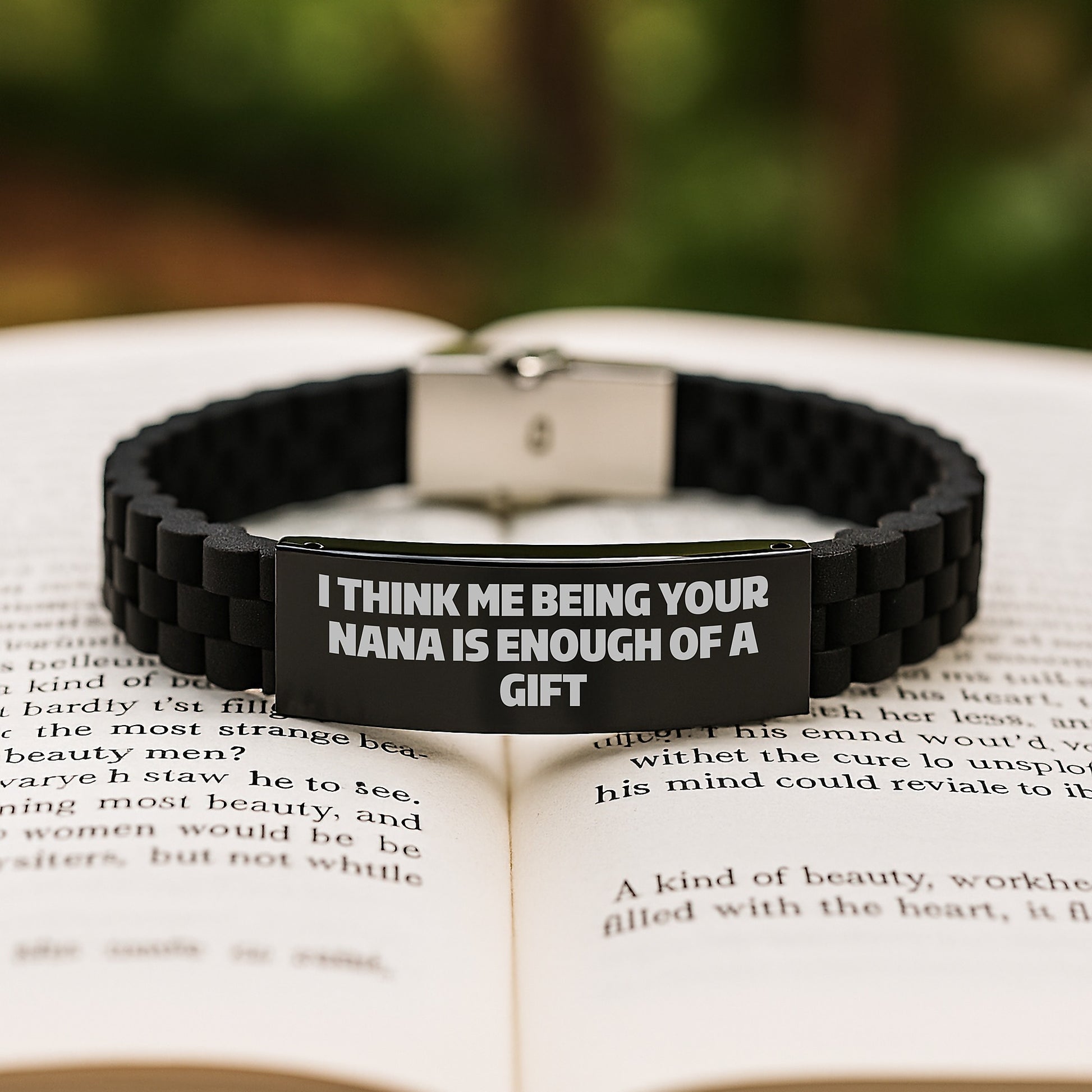 Funny Nana Gifts for Graduation - Glide lock Clasp Bracelet with Love Quote - Gifts from Family for Nana - Image 2