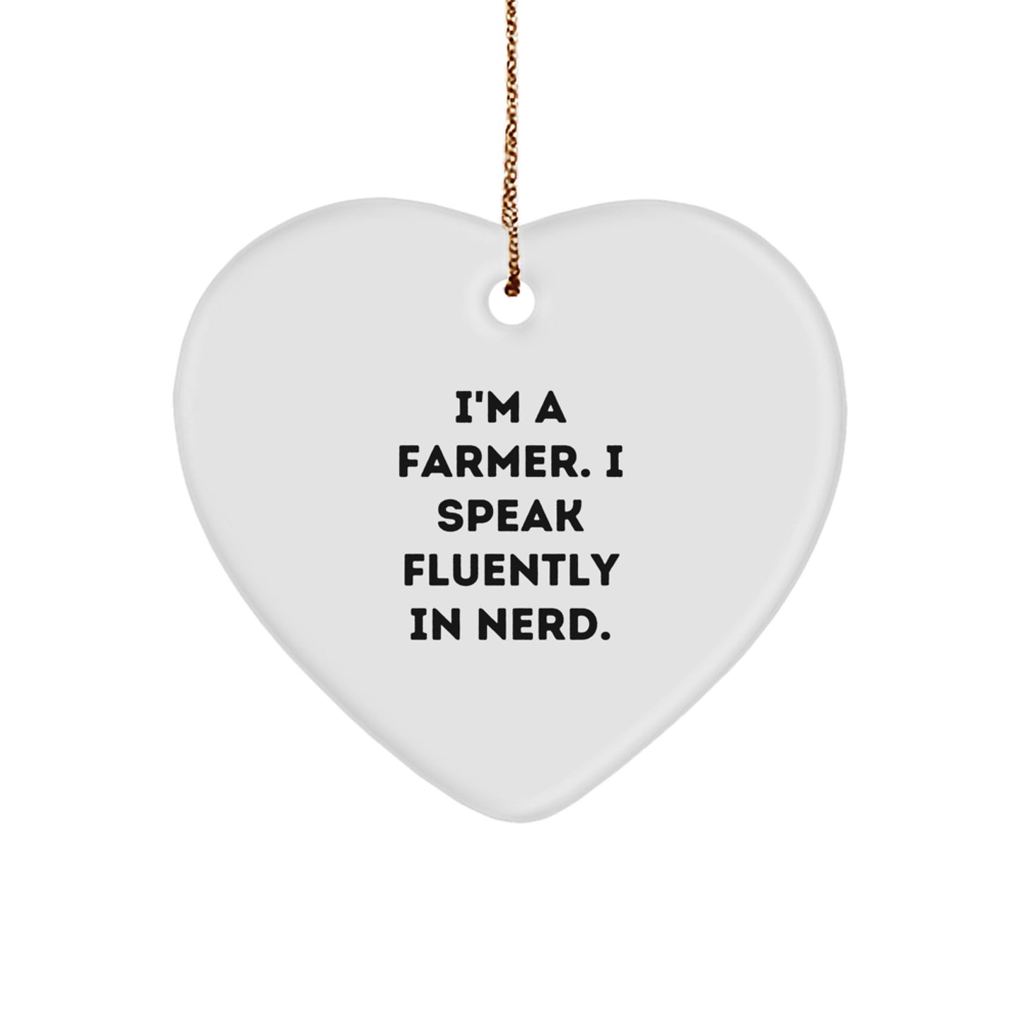 Funny Farming Heart Ornament Gifts from Friends for Men - Christmas Unique Gifts - Image 1