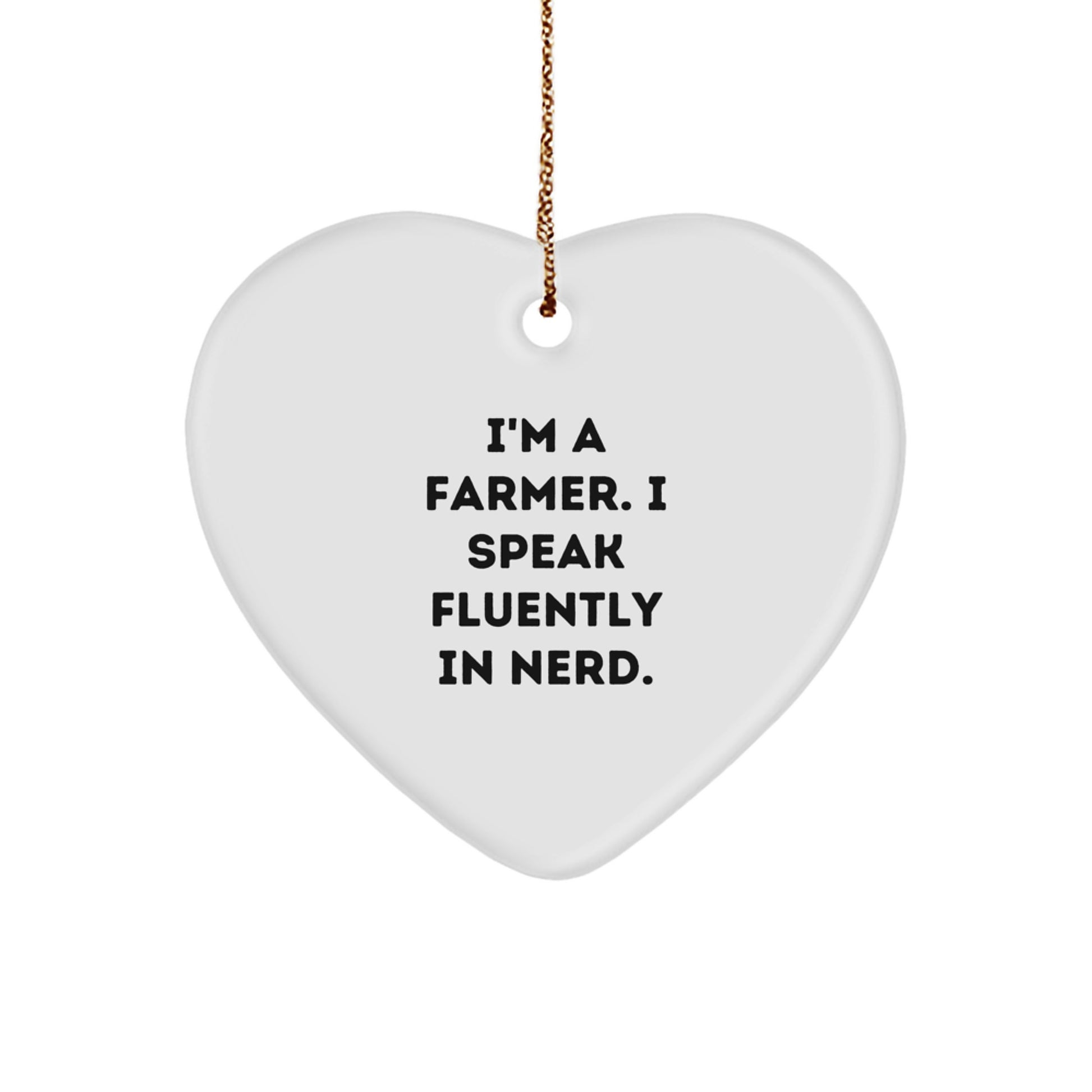 Funny Farming Heart Ornament Gifts from Friends for Men - Christmas Unique Gifts - Image 1