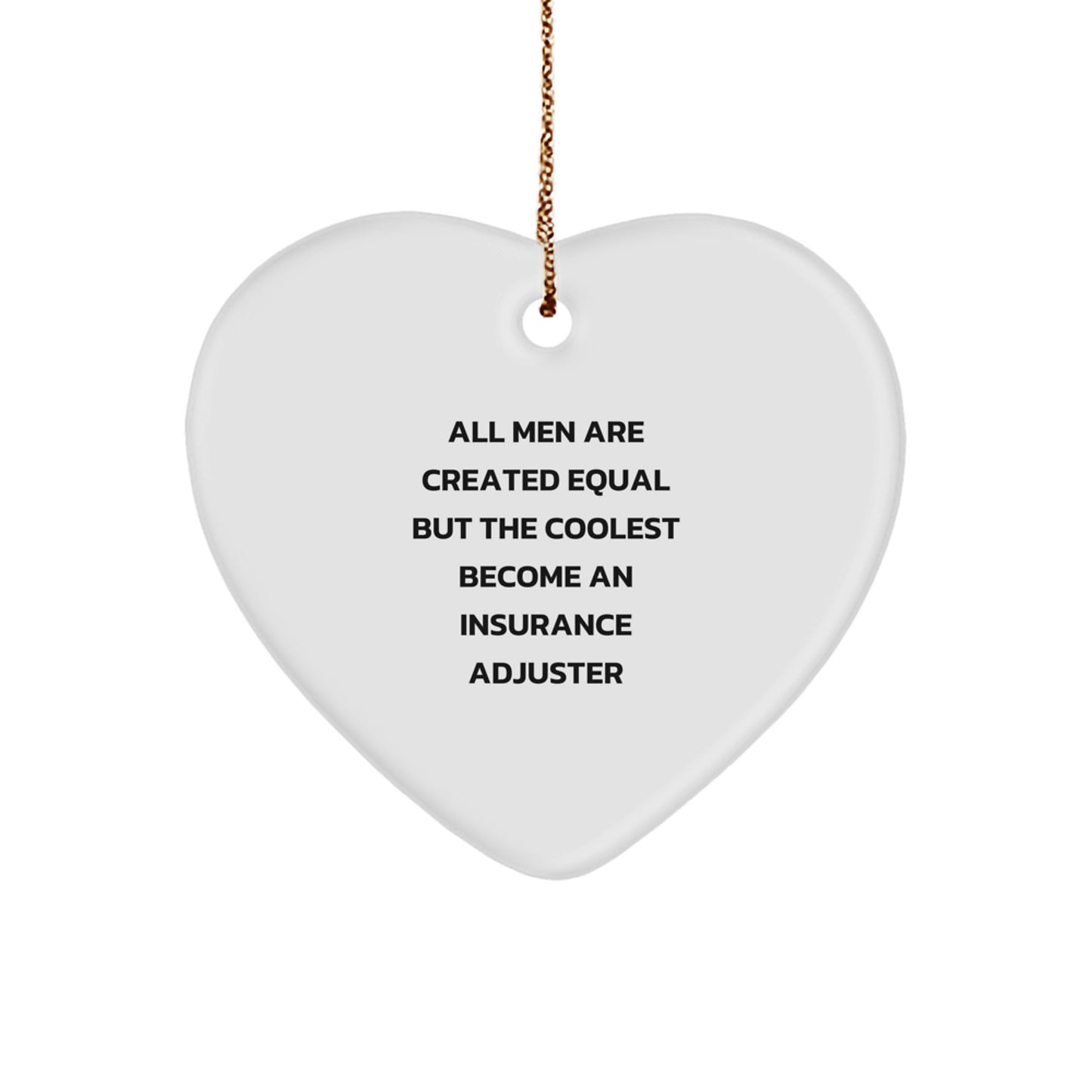 Insurance Adjuster Keepsake Christmas Ornament for Him Surprise Gift - Image 1