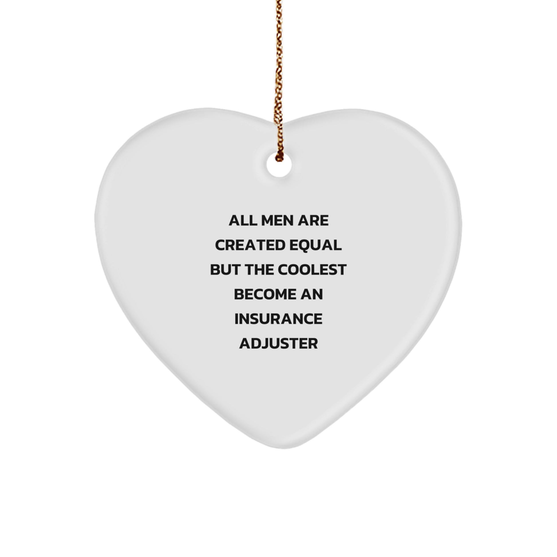 Insurance Adjuster Keepsake Christmas Ornament for Him Surprise Gift - Image 1