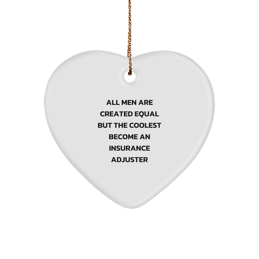 Insurance Adjuster Keepsake Christmas Ornament for Him Surprise Gift - Image 1