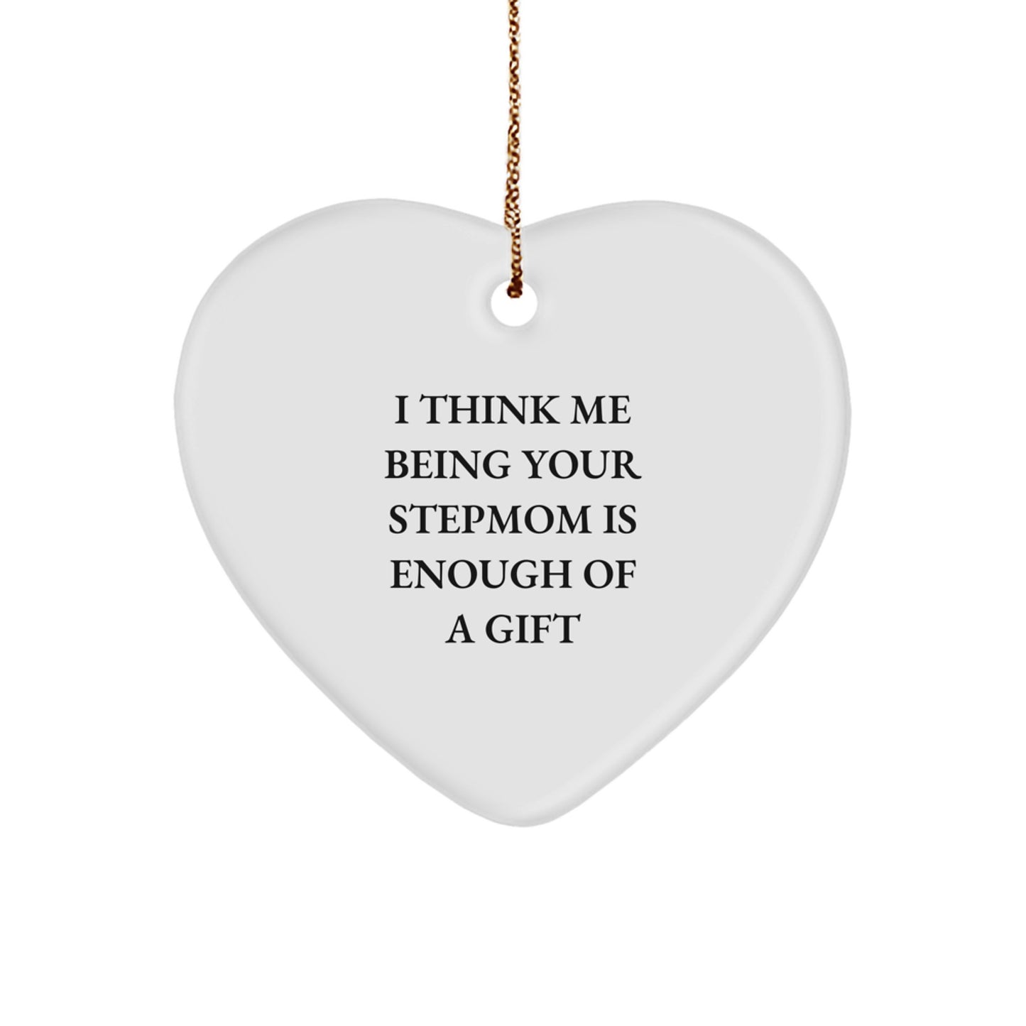 Stepmom Favorite Heart Ornament for Kids Christmas Gift Bright - Image 1