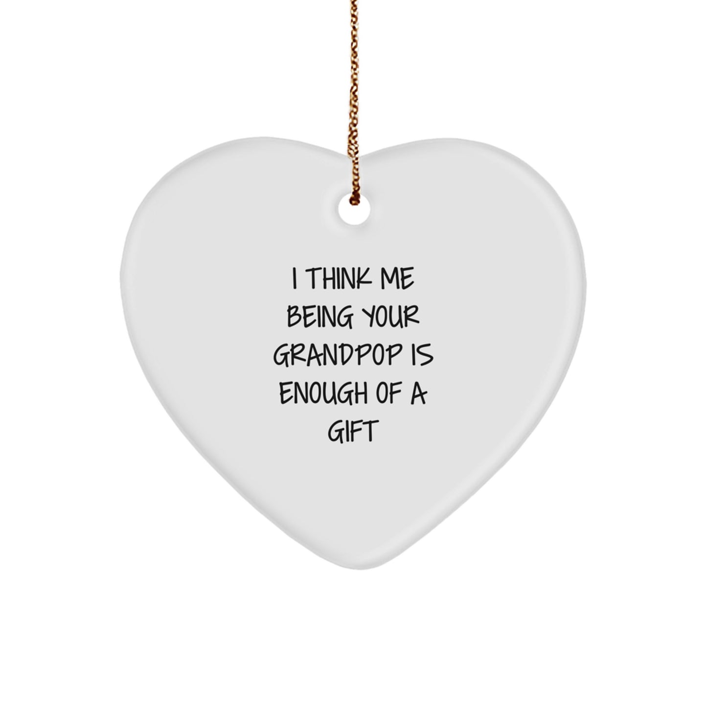 Christmas Gift for Her Grandpop Ornament Present - Image 1