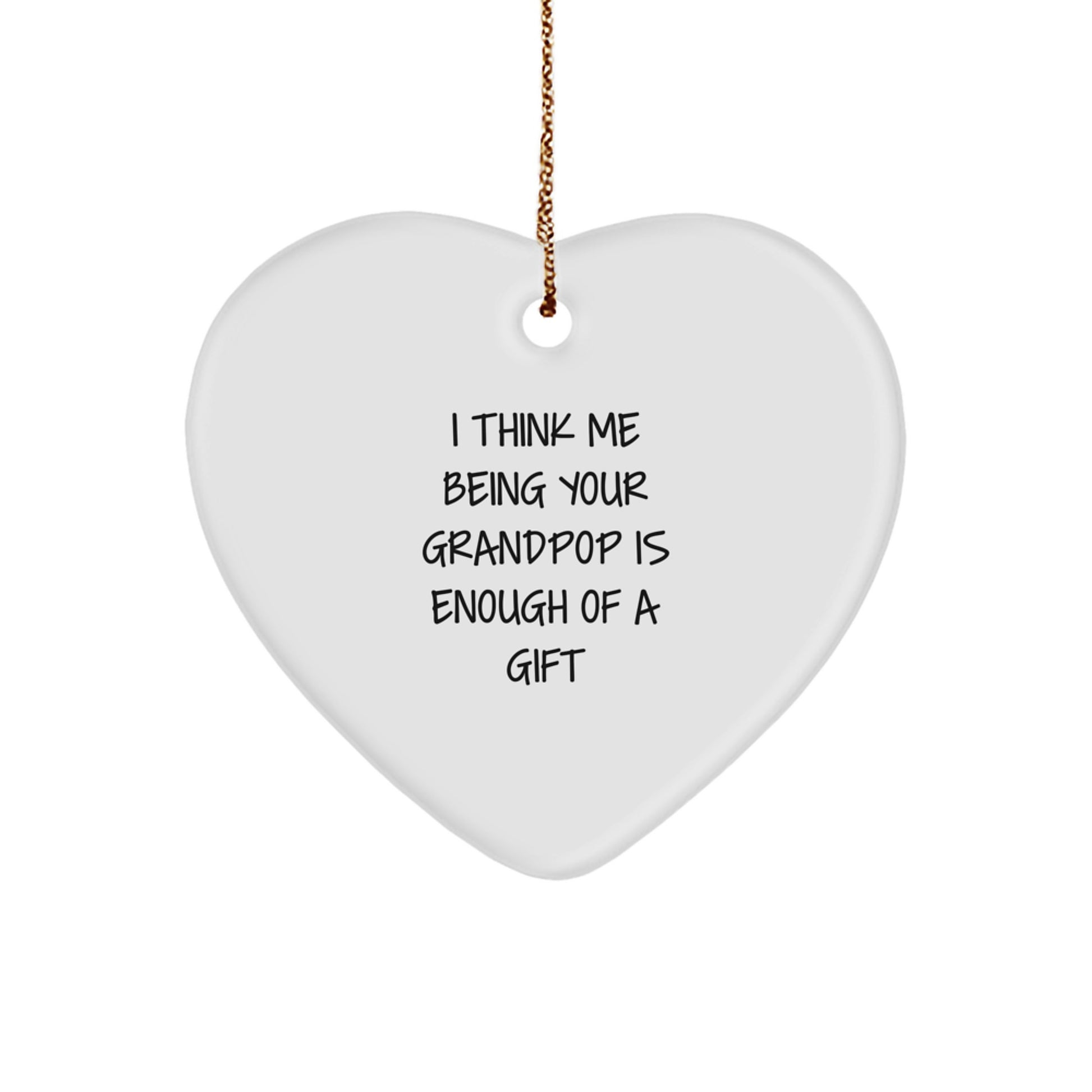 Christmas Gift for Her Grandpop Ornament Present - Image 1