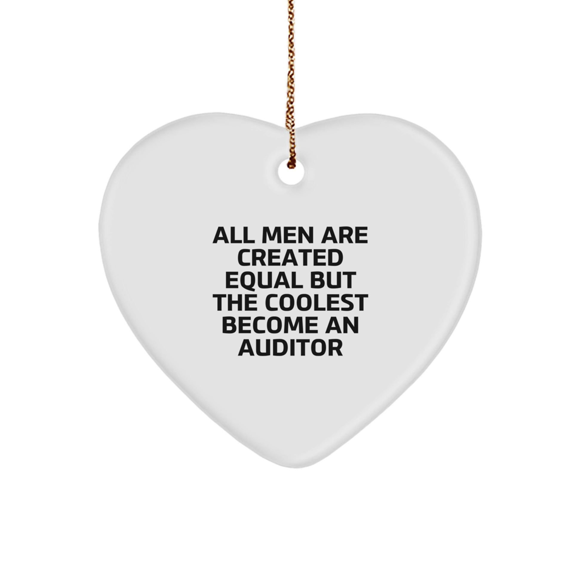 Unique Heart Ornament Gifts for Auditors from Friends and Family - Funny Auditor Quote - Image 1