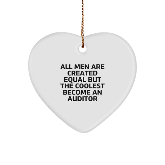 Unique Heart Ornament Gifts for Auditors from Friends and Family - Funny Auditor Quote - Image 1