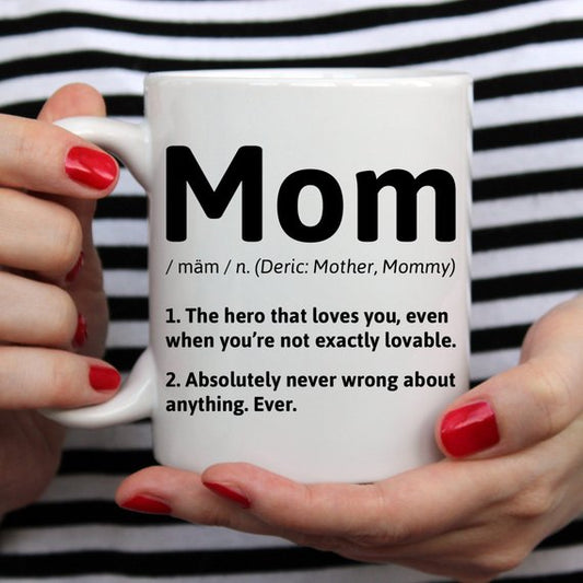 The Definition of a Mom Coffee Mug