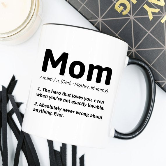 The Definition of a Mom Coffee Mug